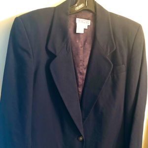 Talbots hundred percent wool blazer black